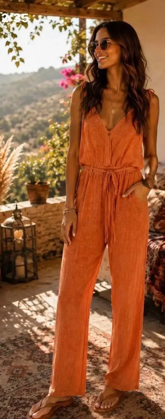 245 Free People Romper Embroidered Sleeveless V-Neck Jumpsuit